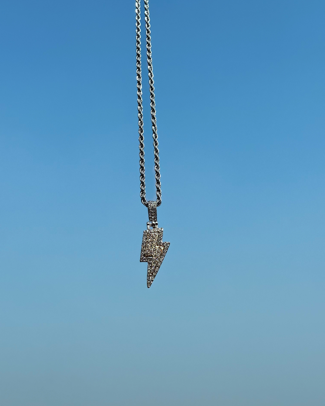 EDGE - Lightning Iced Pendant