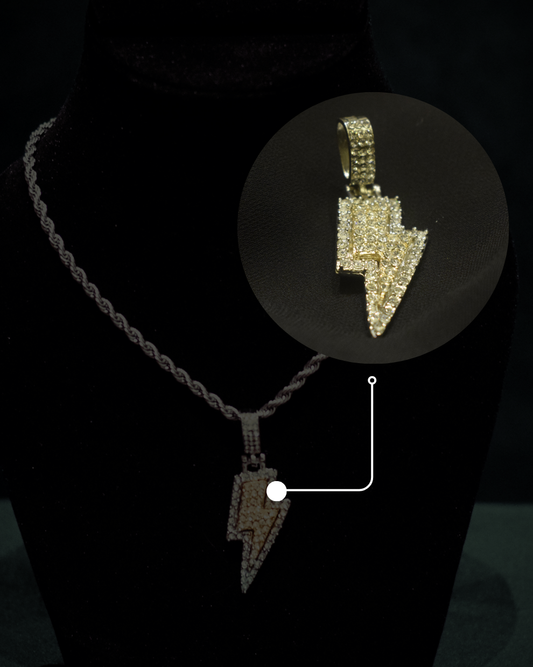 EDGE - Lightning Iced Pendant