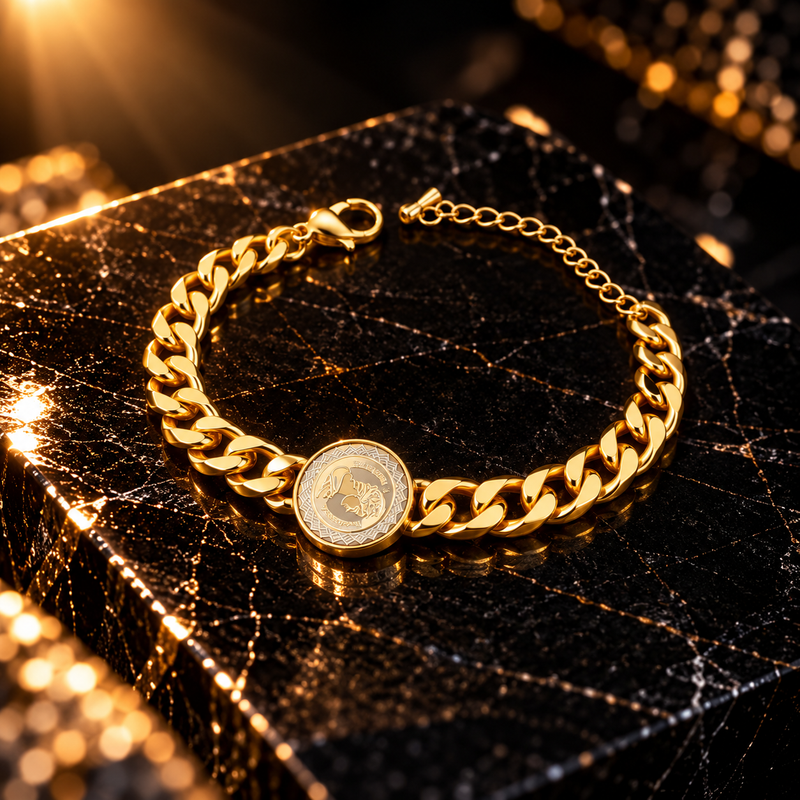 Core Coin Cuban Bracelet