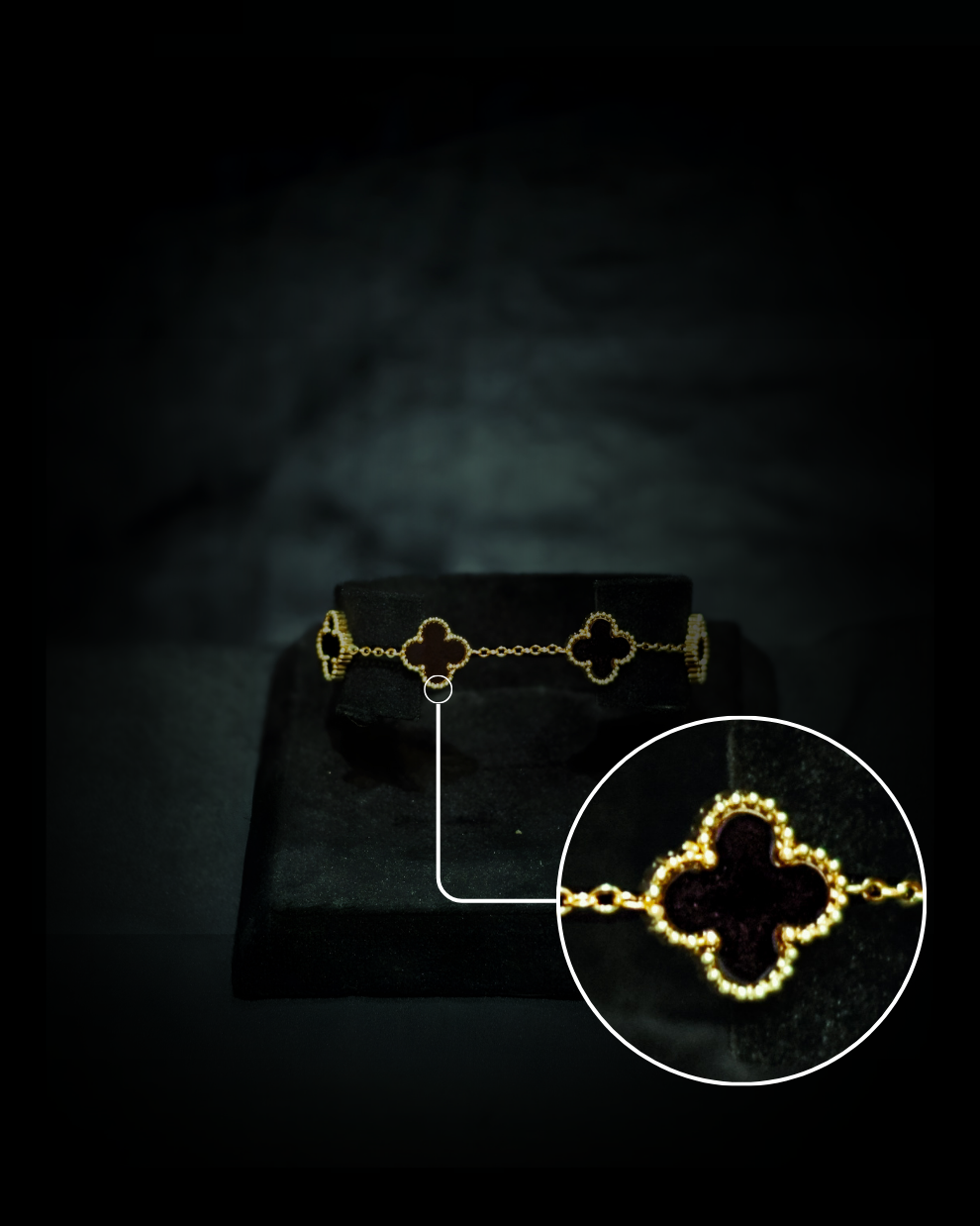 Noir - Clover Bracelet