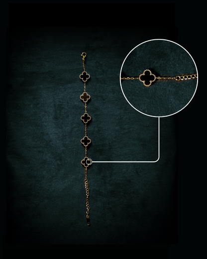Noir - Clover Bracelet