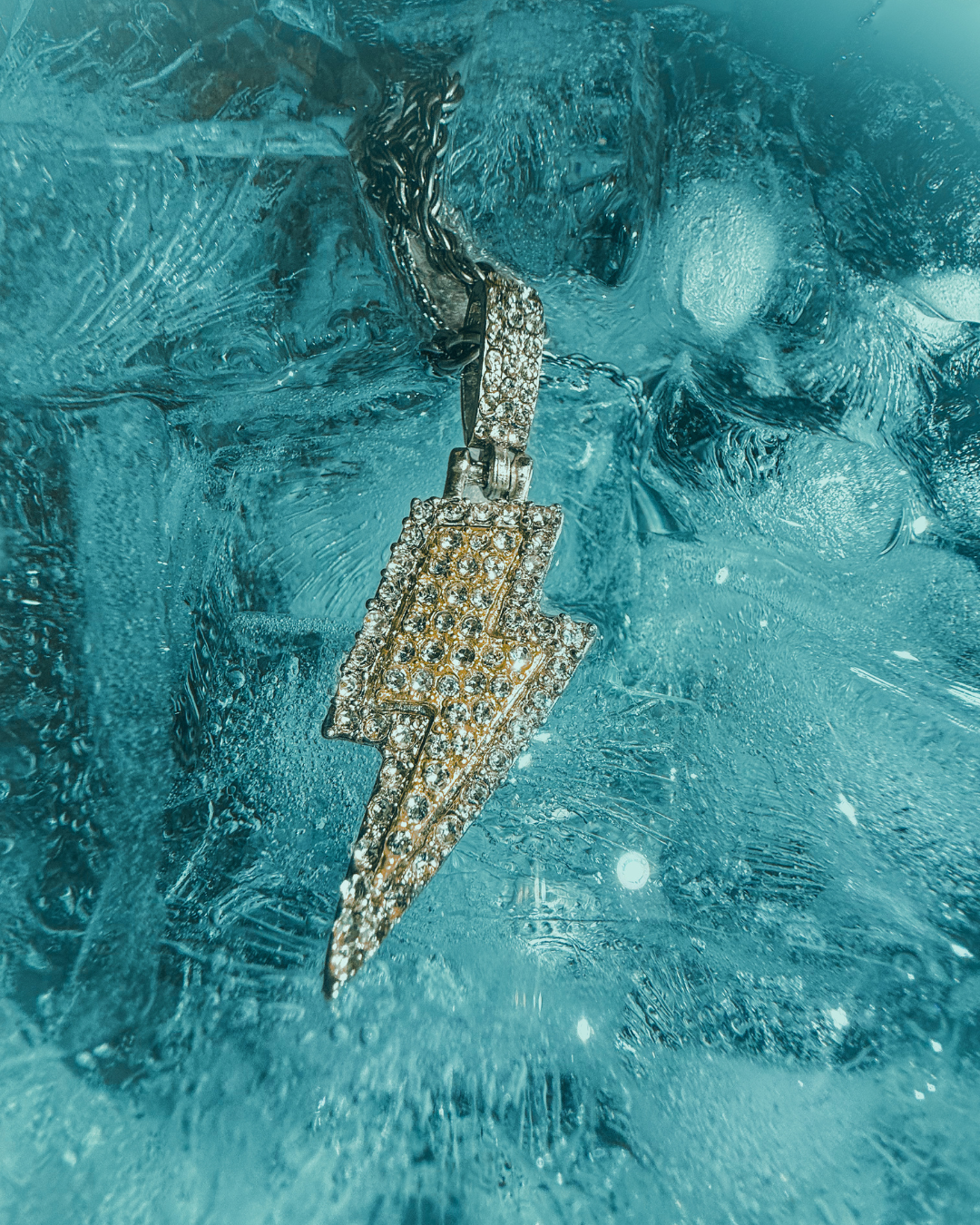 EDGE - Lightning Iced Pendant