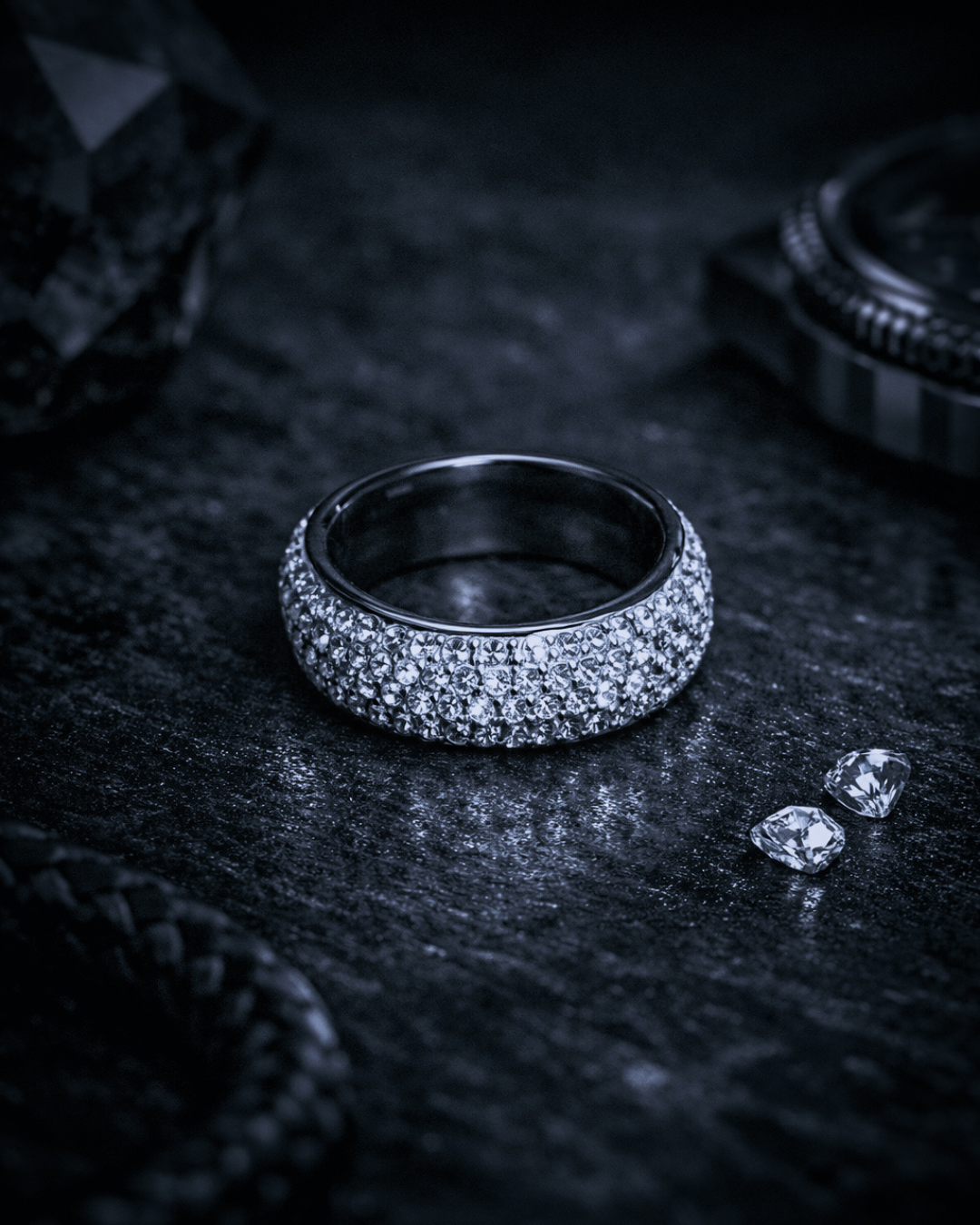 STANCE - Pavé Band Ring (Silver / Gold)