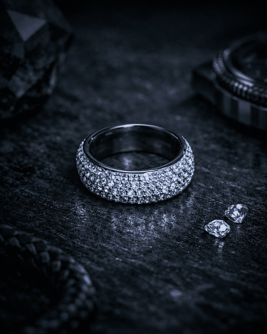 STANCE - Pavé Band Ring (Silver / Gold)