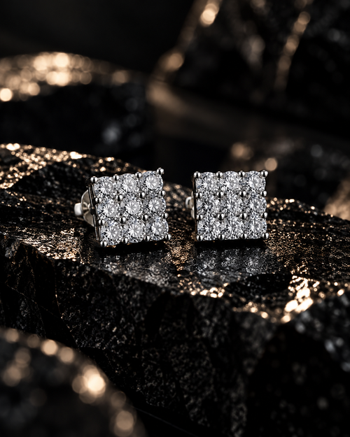 Clarity Grid Studs