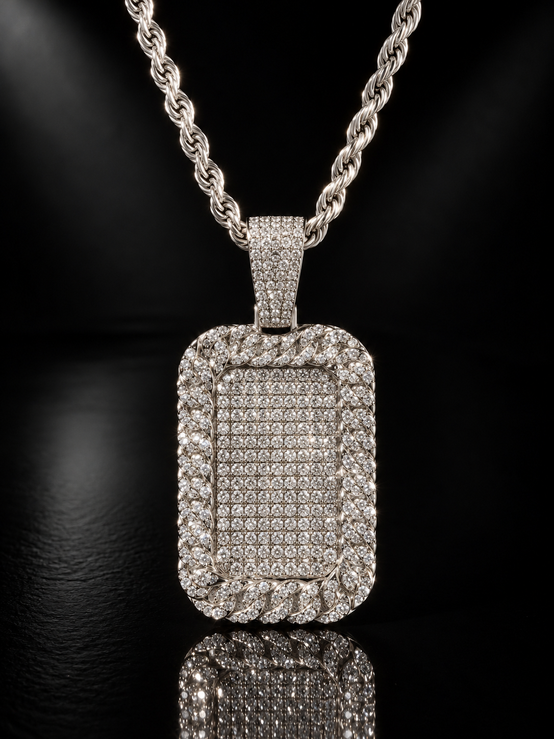 Edge Rectangular Pendant