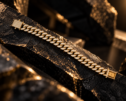 Edge Iced Link Bracelet