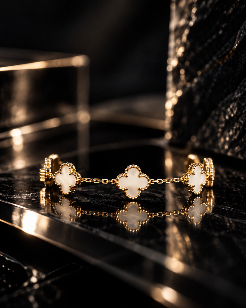 Ivory Clover Bracelet