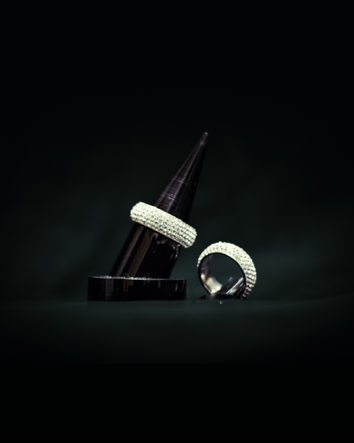 STANCE - Pavé Band Ring (Silver / Gold)