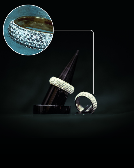 STANCE - Pavé Band Ring (Silver / Gold)