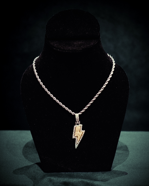 EDGE - Lightning Iced Pendant