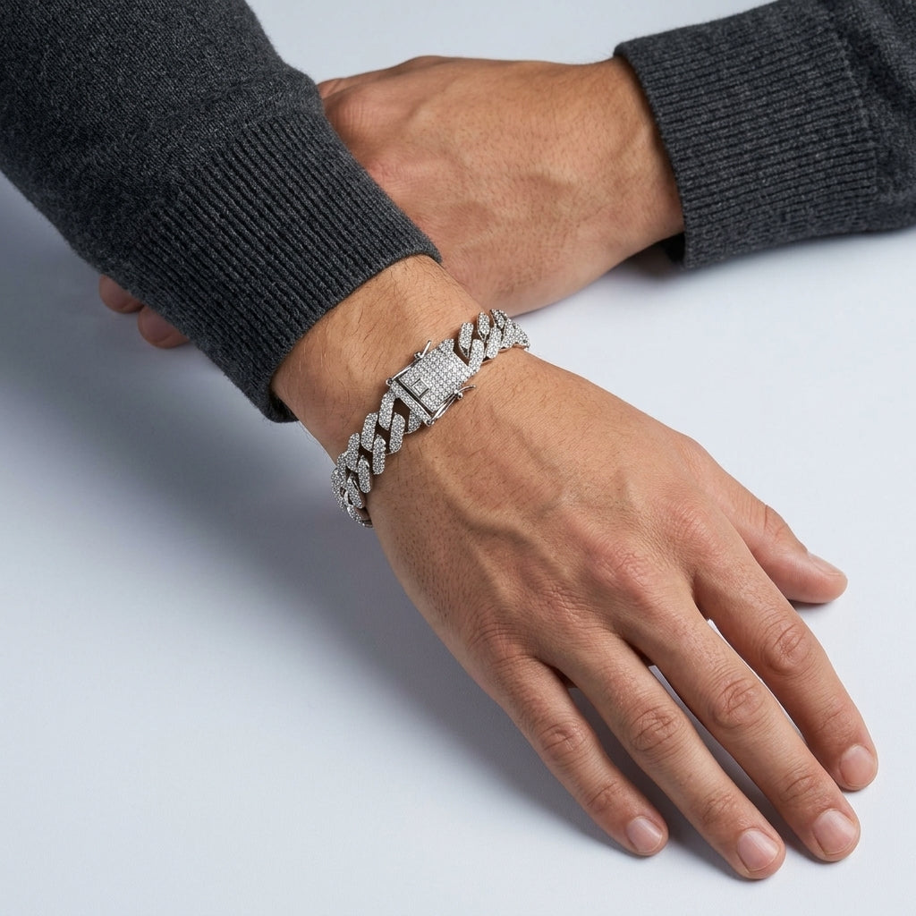 Edge Iced Cuban Bracelet Statement