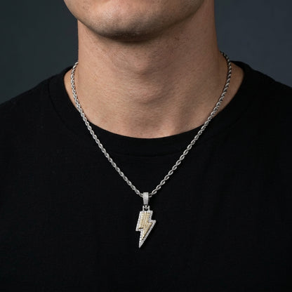 Edge Lightning Iced Pendant