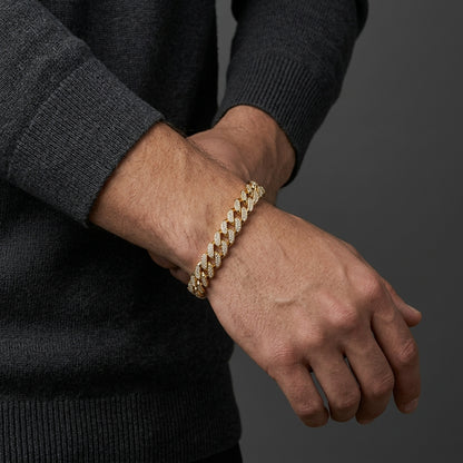 Edge Iced Link Bracelet